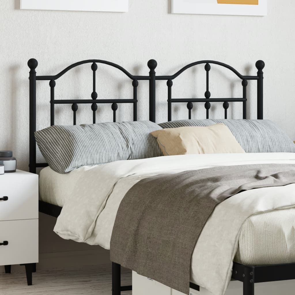 Cabeceira de cama 120 cm metal preto