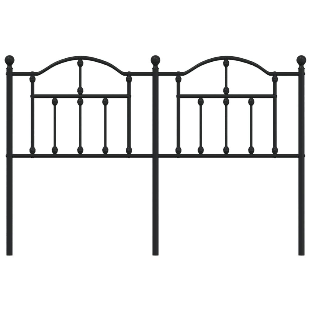 Cabeceira de cama 150 cm metal preto