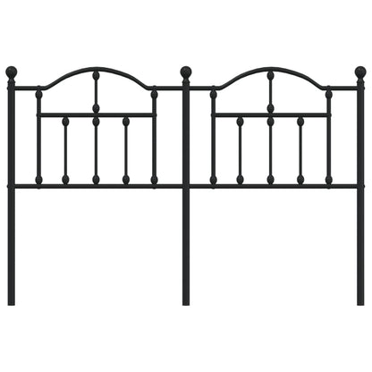 Cabeceira de cama 150 cm metal preto