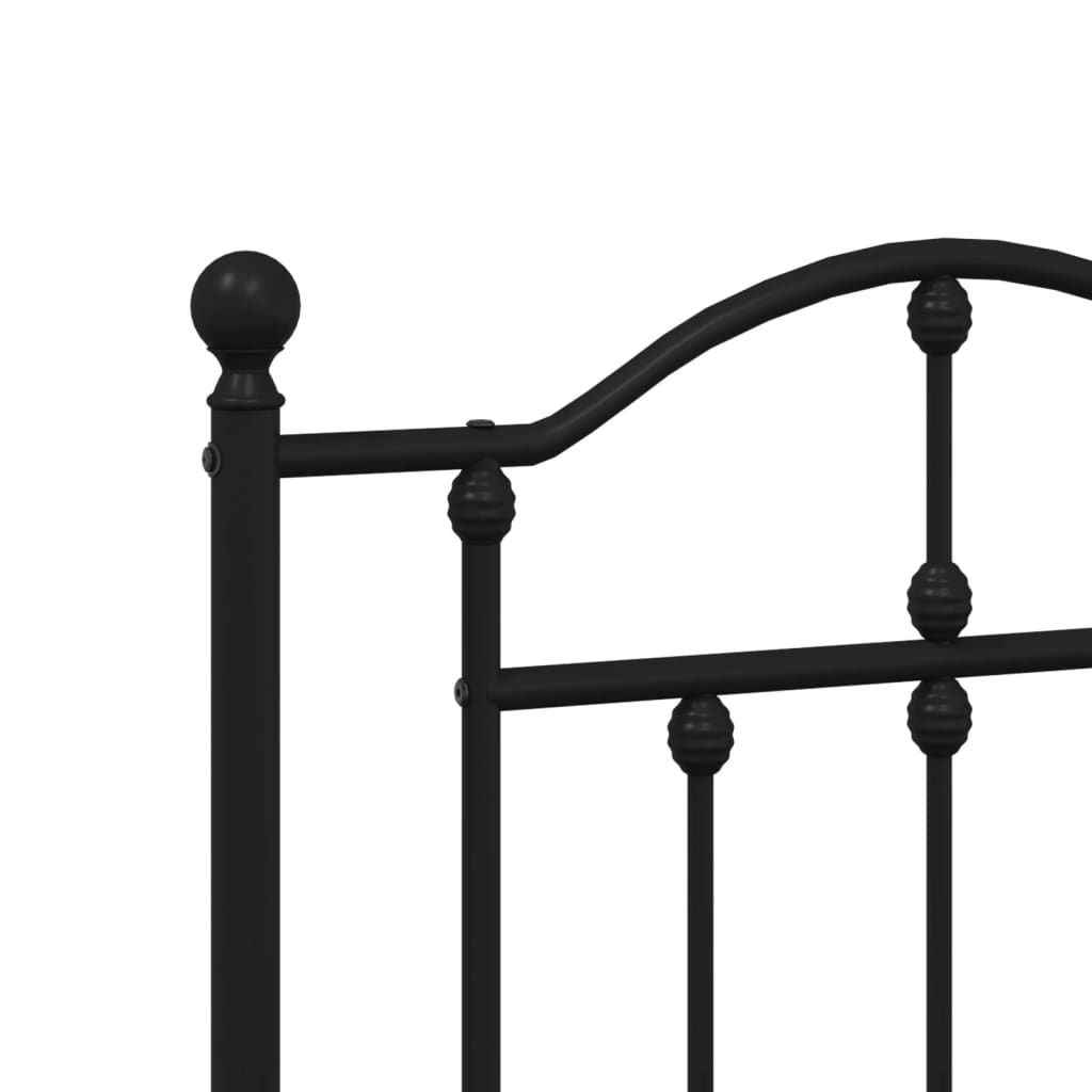 Cabeceira de cama 160 cm metal preto