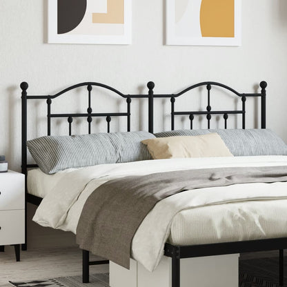 Cabeceira de cama 180 cm metal preto