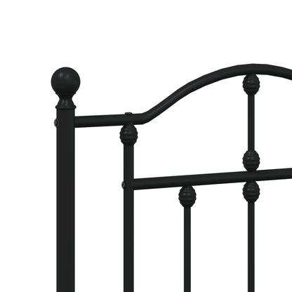 Cabeceira de cama 193 cm metal preto