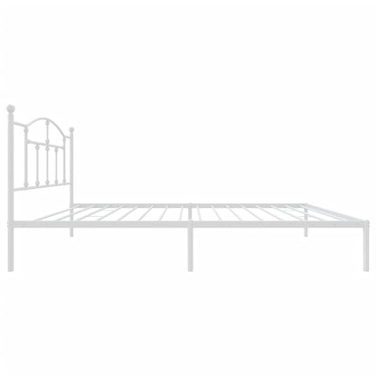 Estrutura de cama em metal com cabeceira 107x203 cm branco