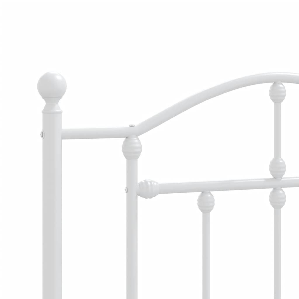 Cabeceira de cama 75 cm metal branco