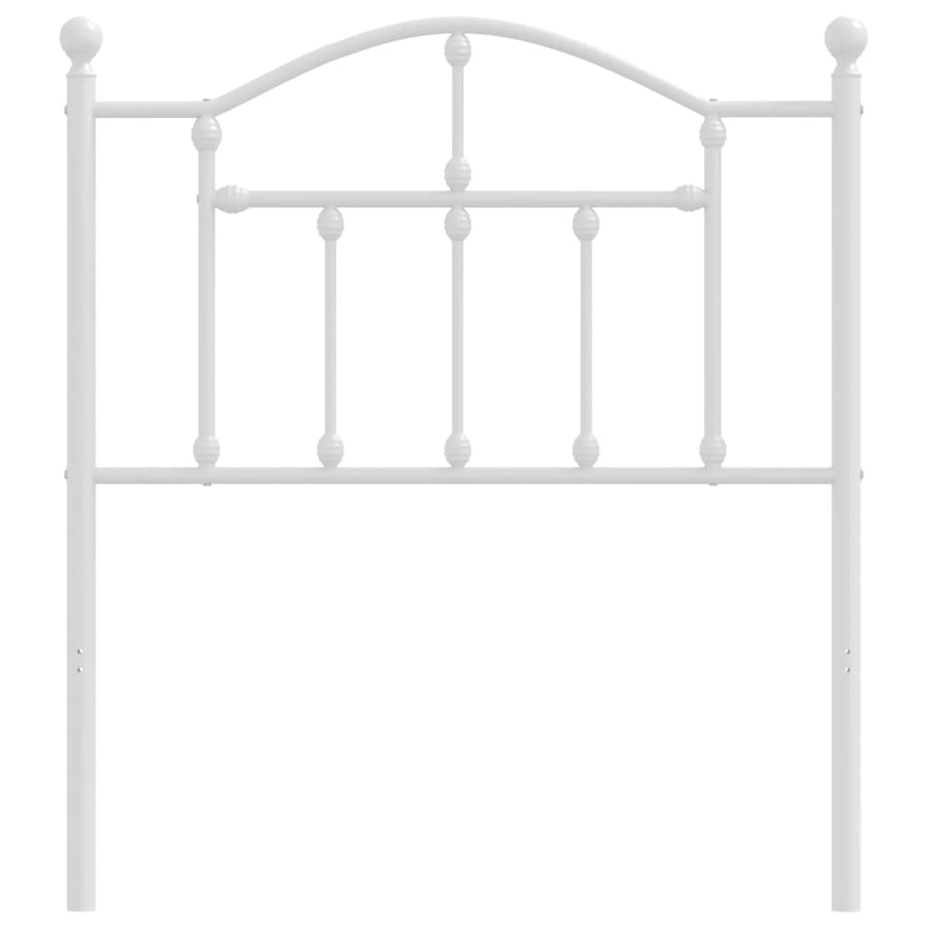 Cabeceira de cama 80 cm metal branco