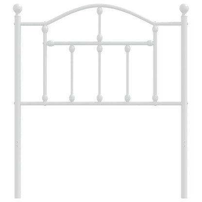 Cabeceira de cama 80 cm metal branco