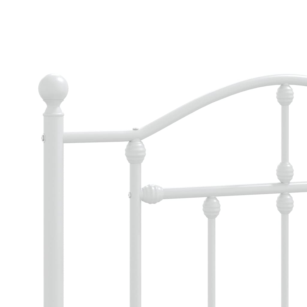 Cabeceira de cama 80 cm metal branco