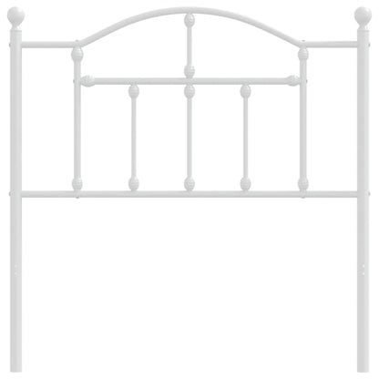 Cabeceira de cama 90 cm metal branco