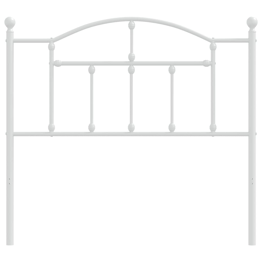 Cabeceira de cama 100 cm metal branco