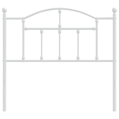 Cabeceira de cama 100 cm metal branco