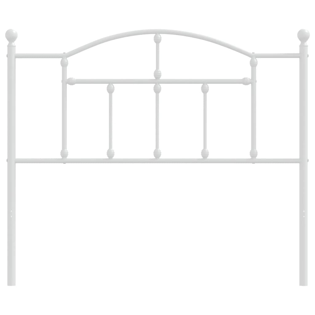 Cabeceira de cama 107 cm metal branco