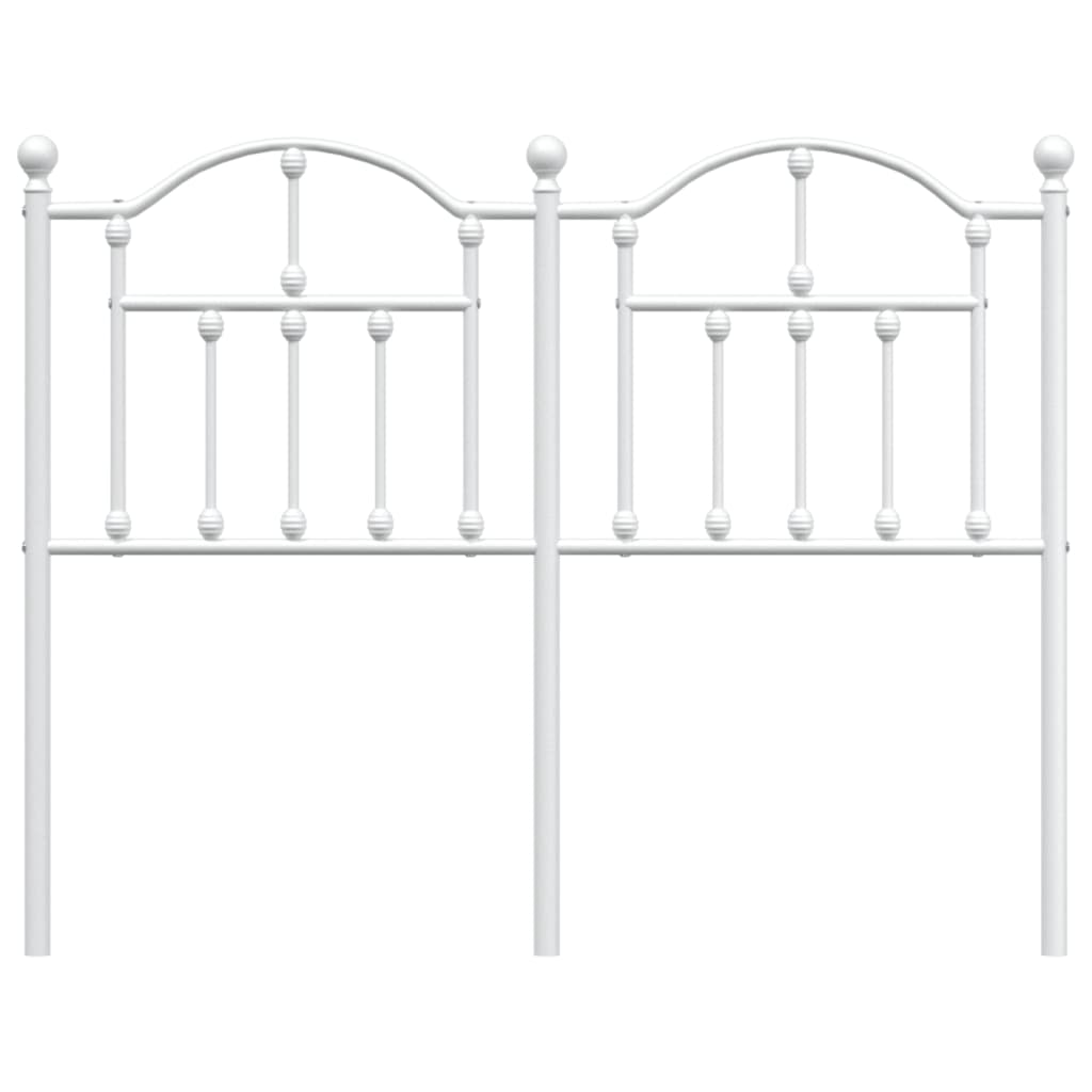 Cabeceira de cama 120 cm metal branco