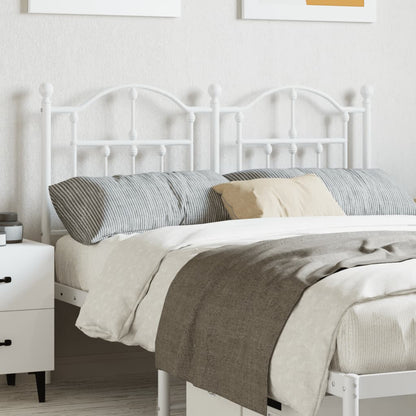 Cabeceira de cama 120 cm metal branco