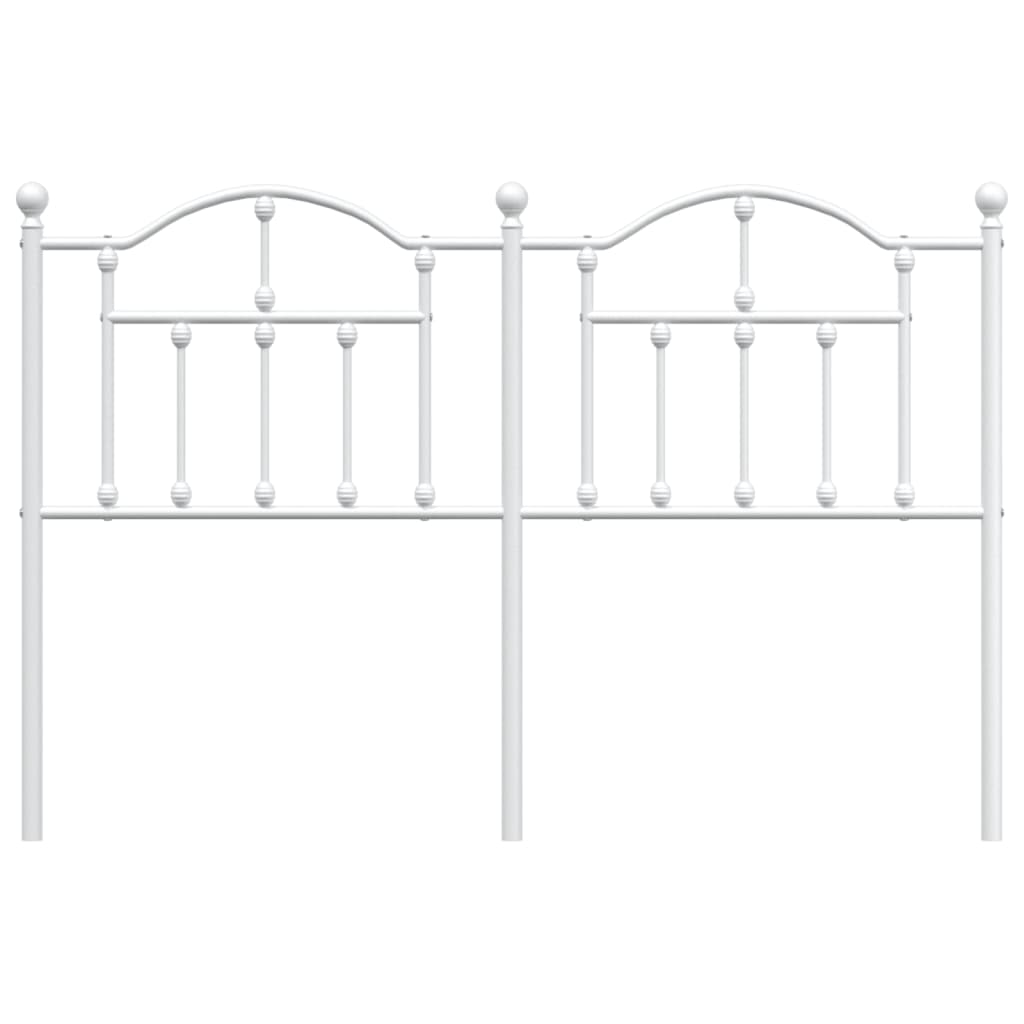 Cabeceira de cama 140 cm metal branco