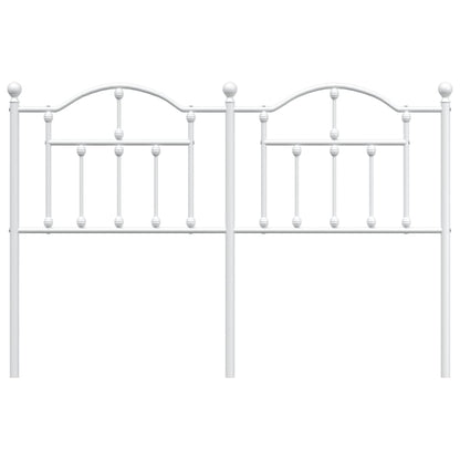 Cabeceira de cama 140 cm metal branco