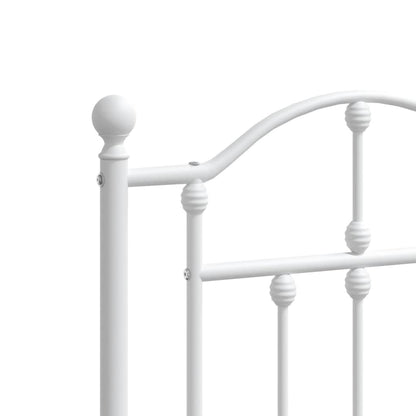 Cabeceira de cama 193 cm metal branco