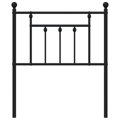 Cabeceira de cama 75 cm metal preto