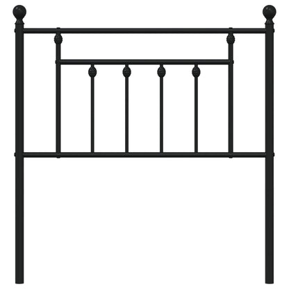 Cabeceira de cama 80 cm metal preto