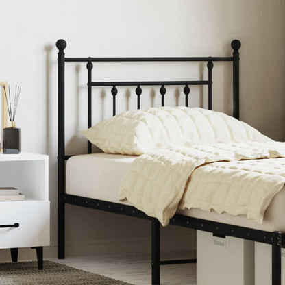 Cabeceira de cama 80 cm metal preto