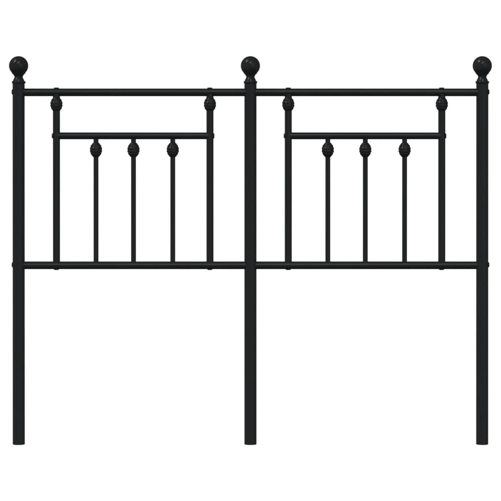 Cabeceira de cama 120 cm metal preto