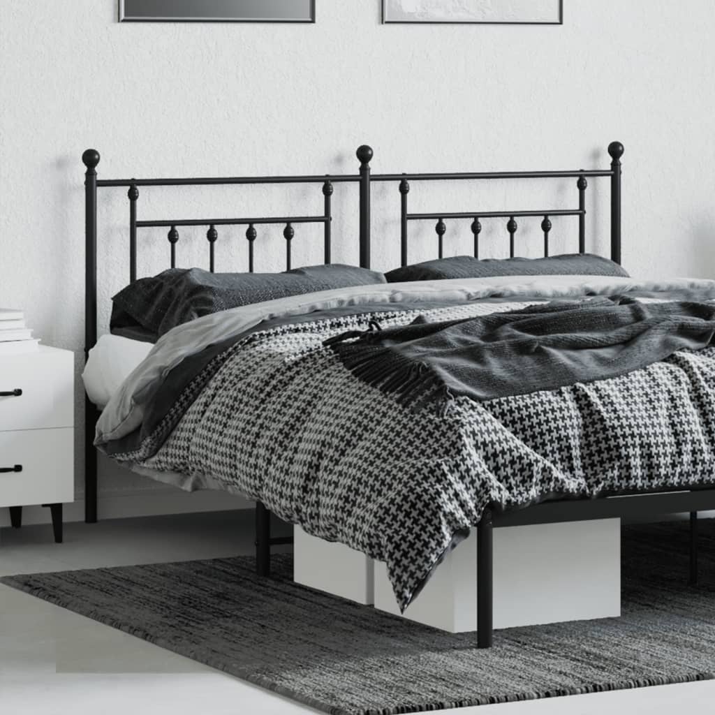 Cabeceira de cama 180 cm metal preto