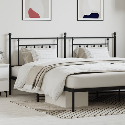 Cabeceira de cama 193 cm metal preto