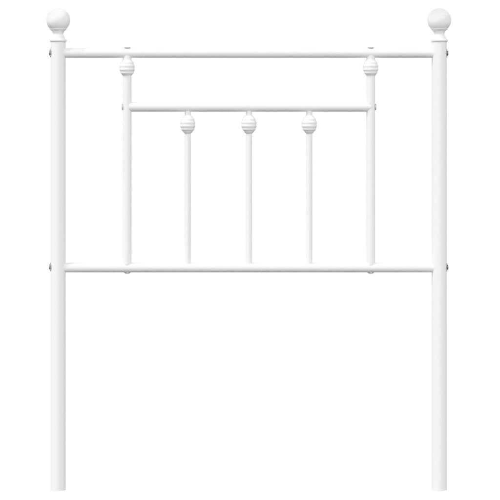 Cabeceira de cama 75 cm metal branco