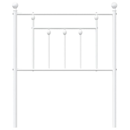 Cabeceira de cama 75 cm metal branco