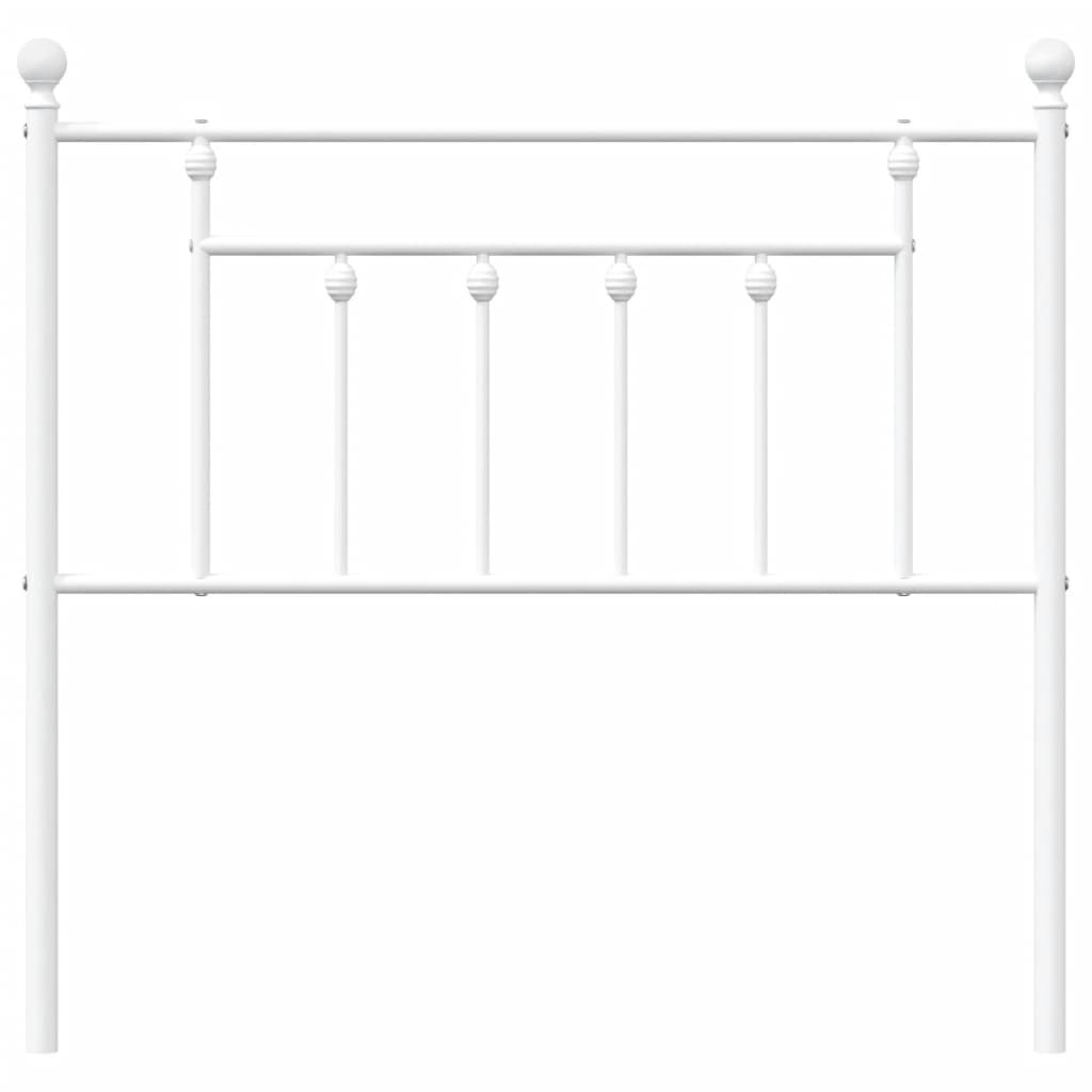 Cabeceira de cama 90 cm metal branco