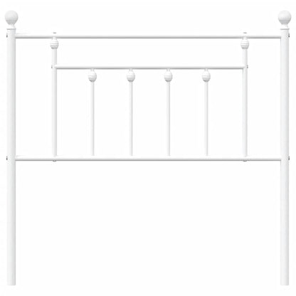 Cabeceira de cama 90 cm metal branco