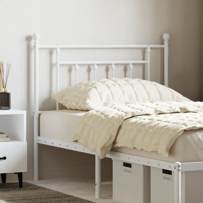 Cabeceira de cama 90 cm metal branco