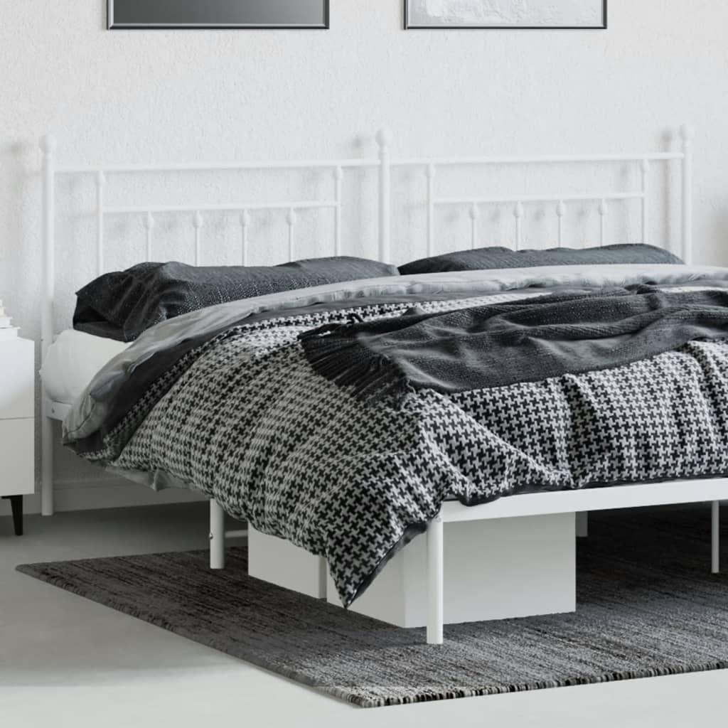 Cabeceira de cama 200 cm metal branco