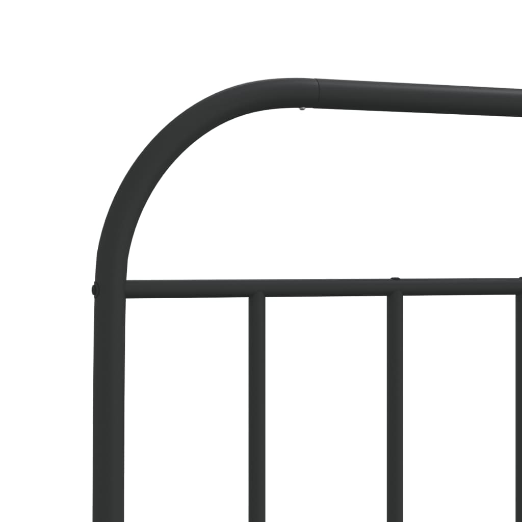 Cabeceira de cama 75 cm metal preto