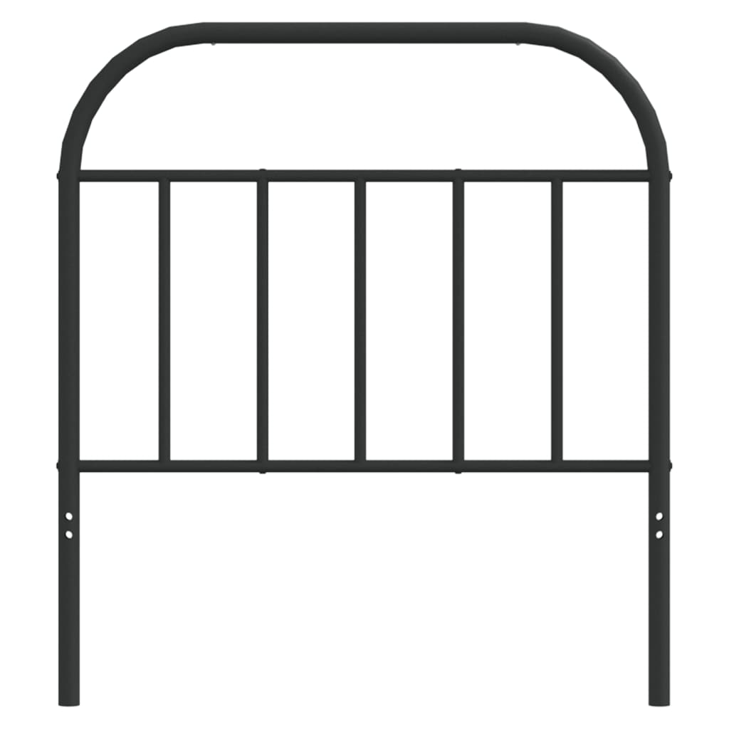 Cabeceira de cama 80 cm metal preto