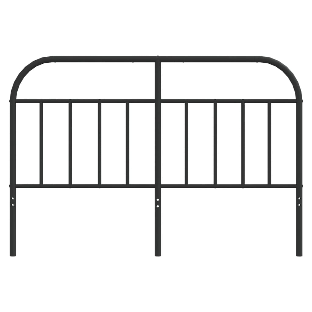 Cabeceira de cama 150 cm metal preto