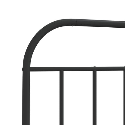 Cabeceira de cama 150 cm metal preto