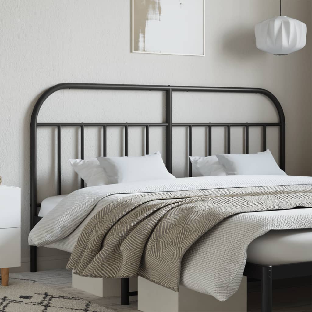 Cabeceira de cama 180 cm metal preto