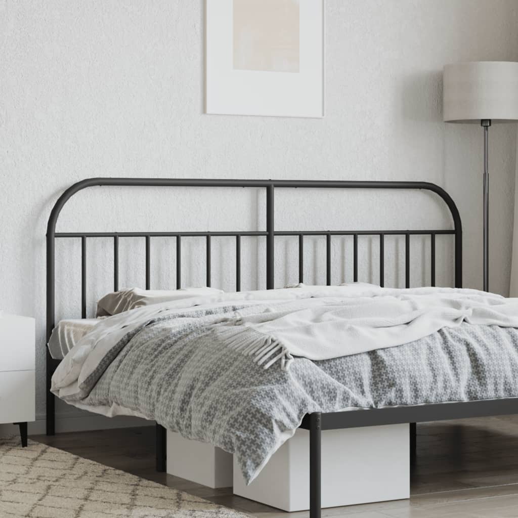 Cabeceira de cama 193 cm metal preto