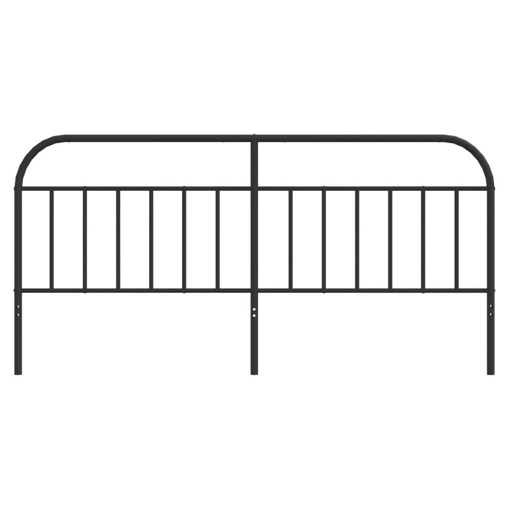 Cabeceira de cama 193 cm metal preto