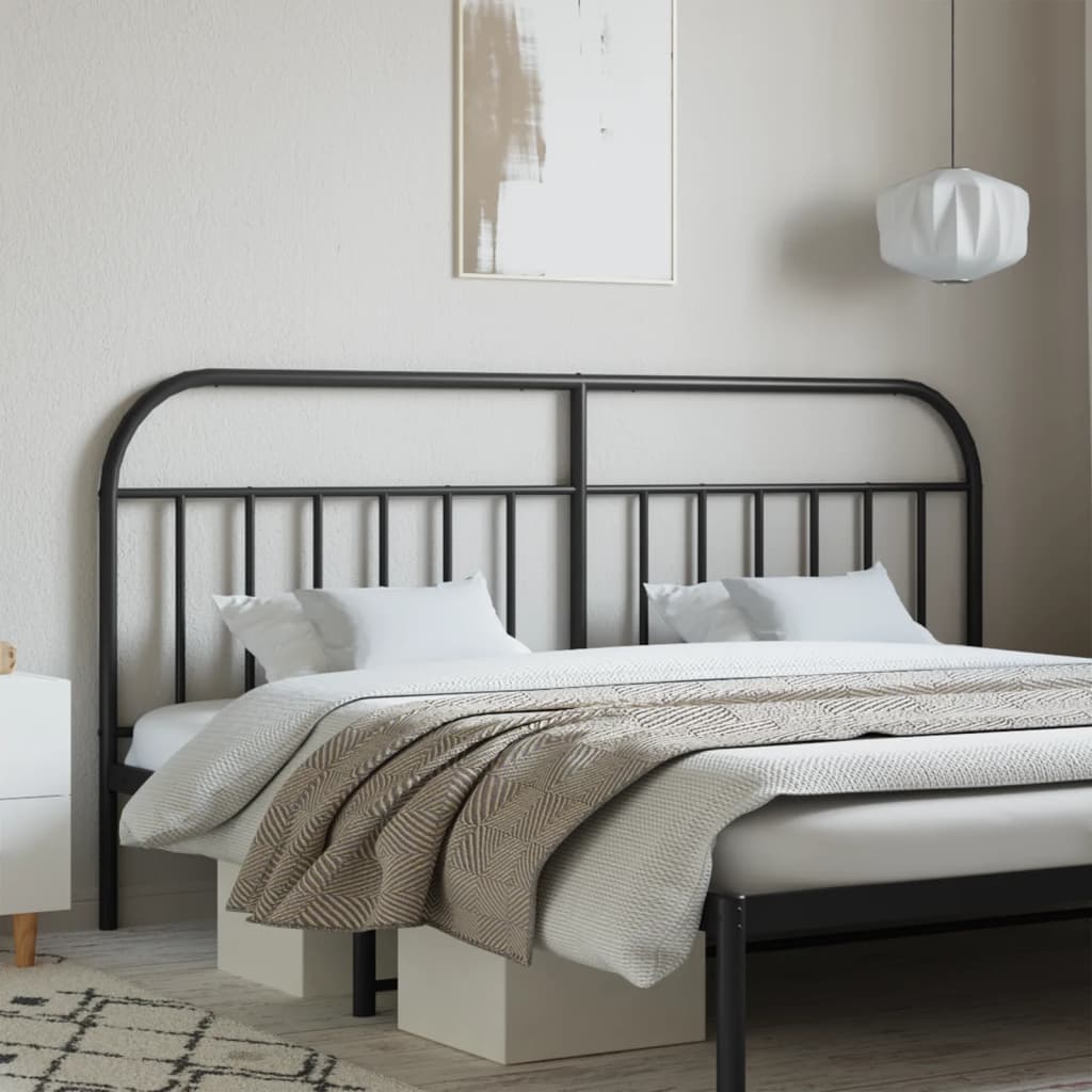 Cabeceira de cama 193 cm metal preto