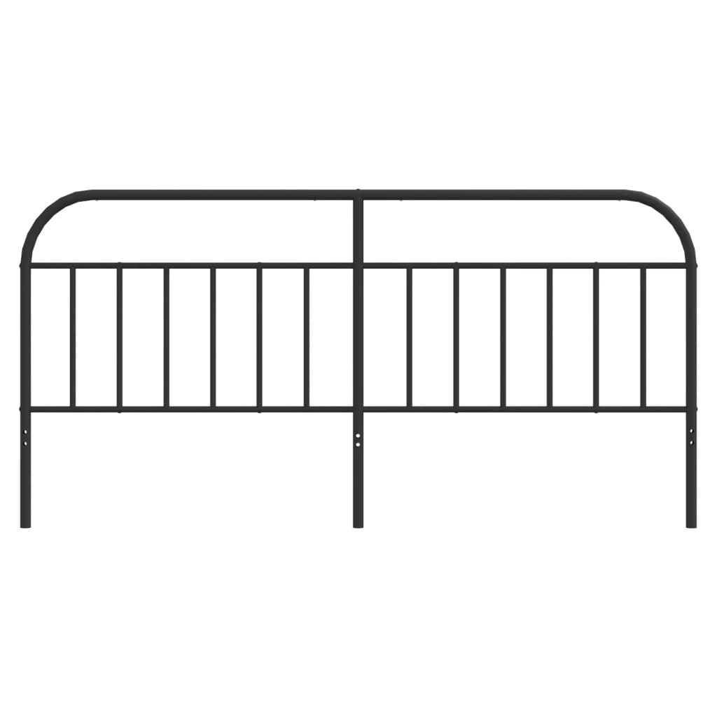 Cabeceira de cama 200 cm metal preto