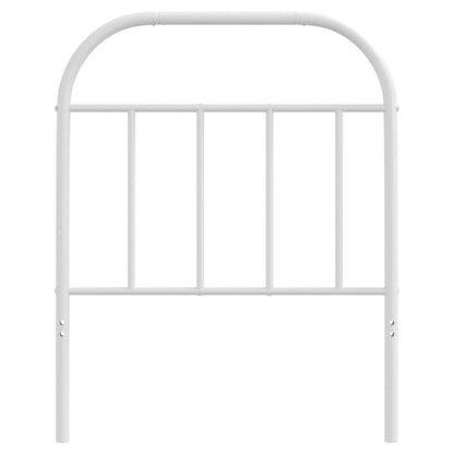 Cabeceira de cama 75 cm metal branco