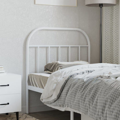 Cabeceira de cama 80 cm metal branco