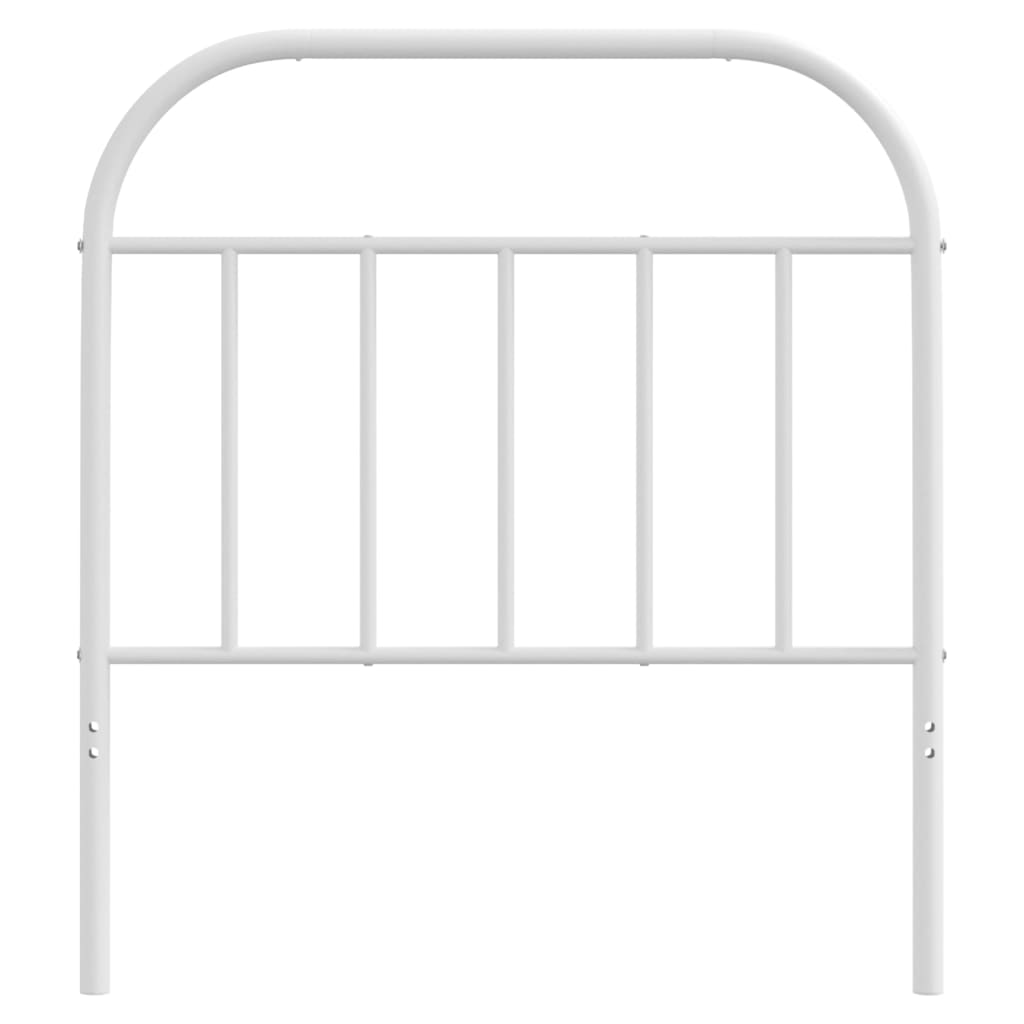 Cabeceira de cama 80 cm metal branco