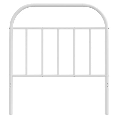 Cabeceira de cama 80 cm metal branco