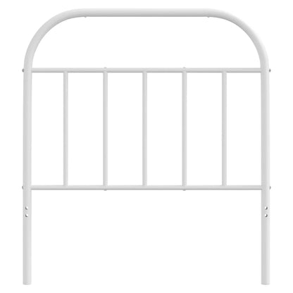 Cabeceira de cama 90 cm metal branco