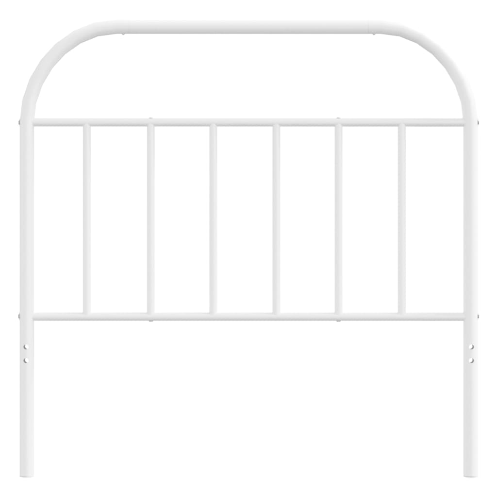 Cabeceira de cama 100 cm metal branco