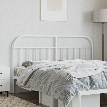 Cabeceira de cama 135 cm metal branco