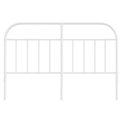 Cabeceira de cama 135 cm metal branco