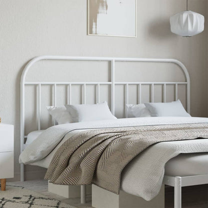 Cabeceira de cama 135 cm metal branco